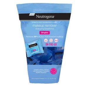 Neutrogena Makeup Remover 60 Cleansing Towelettes Singles Travel Gym